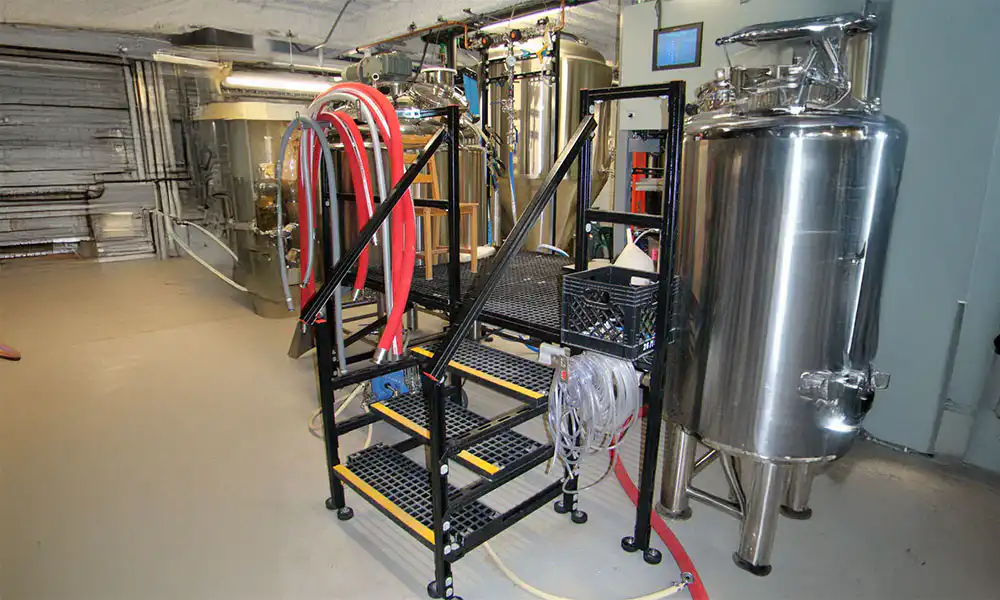 Powder Coated Platform for Craft Brewery